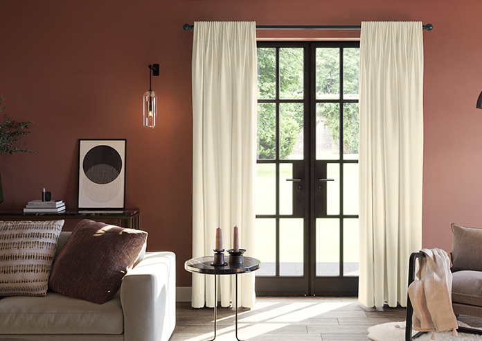 Florence Faux Suede, Fresh Cream - Made to Measure Curtains - Image 3